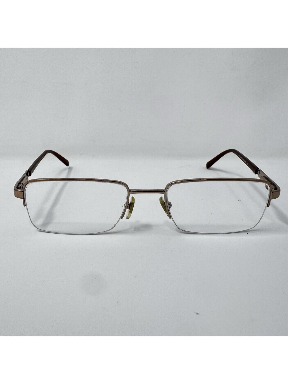 Versace MOD 1066 1053 Brown Gold Half Rim Eyeglass Frames 50-18-135